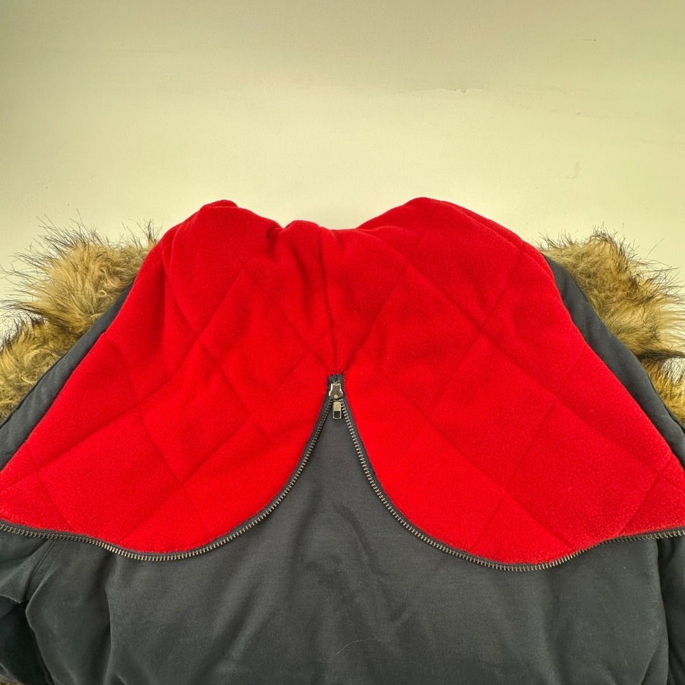 NFL New England Patriots Parka Jacket Women M Navy Blue Rare NWOT Football Cozy - Picture 7 of 13